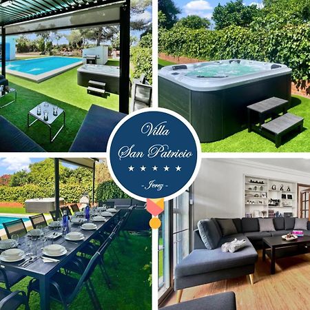 Villa San Patricio I Piscina Privada I Jacuzzi Spa I Bbq I Ps5 I Aire Acon I 3000M2 I 5Min-Centro Jerez de la Frontera Extérieur photo